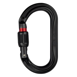 OK SCREW LOCK karabina ovál se šroubovací poj. ČERNÁ