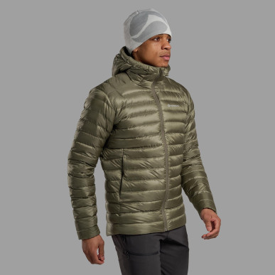 ANTI-FREEZE HOODIE-CAPER-M pánská bunda olivová