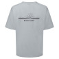 FEM ALHENA MOUNTAIN 25 T-SHIRT-PEBBLE BLUE-UK8/XS dámské triko modrošedé