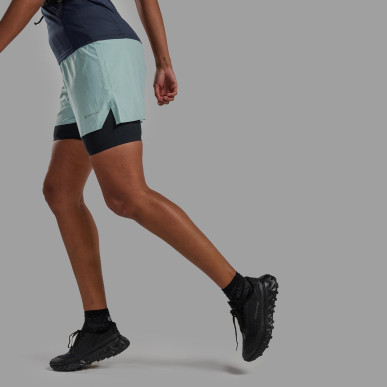 FEM JETSTREAM 6" SHORTS-SEA MIST-UK6/XXS dámské kraťasy mentolové