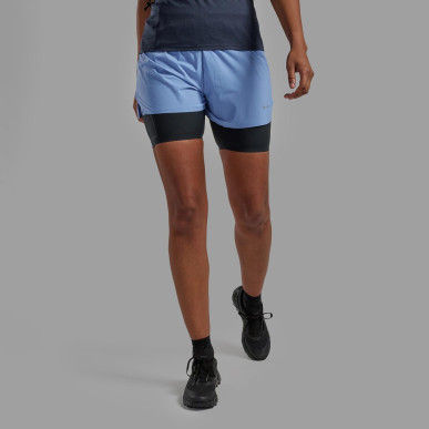 FEM JETSTREAM 4" SHORTS-CORNFLOWER-UK16/XL dámské kraťasy modré