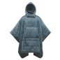 HONCHO PONCHO Blue Woven Print eraLoftové pončo modrošedé HONCHO PONCHO Blue Woven Print eraLoftové pončo modrošedé