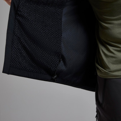 KHAMSIN HOODIE-BLACK-L pánská bunda černá