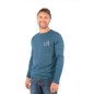 CUENCA-DARK BLUE-L pánské tričko s dlouhým rukávem tmavě modré CUENCA-DARK BLUE-L pánské tričko s dlouhým rukávem tmavě modré