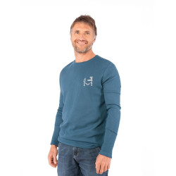 CUENCA-DARK BLUE-XXL pánské tričko s dlouhým rukávem tmavě modré