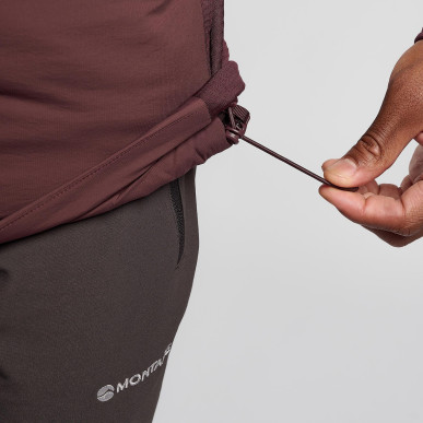 FIREBALL LITE HOODIE-DARK GARNET-M pánská bunda hnědofialová