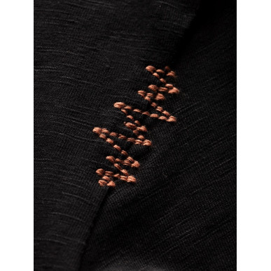 GANDIA GIRLS TALK CHALK-BLACK-34 dámské tričko černé