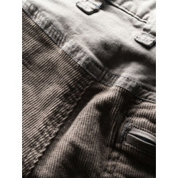 ROFAN 2.0 (CORD MIX)-DARK GREY-L pánské kraťasy tmavě šedé