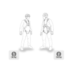 ABSORBICA-Y TIE BACK 150 cm tlumič pádu s karabinami MGO + Bm´D