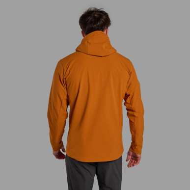 KHAMSIN HOODIE-AMBER-S pánská bunda oranžová