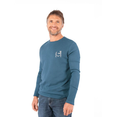 CUENCA-DARK BLUE-XL pánské tričko s dlouhým rukávem tmavě modré