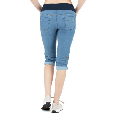 FUJI 3.0-DENIM LIGHT BLUE-38 dámské 3/4 kalhoty světle modré denim