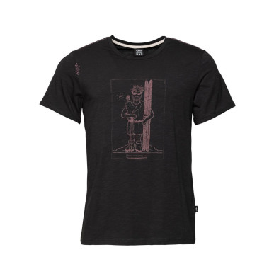 HOMO MONS SPORTIVUS-BLACK-XL pánské tričko černé