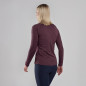 FEM DART LONG SLEEVE T-SHIRT-MULBERRY-UK8/XS dámské triko dlouhý ruk. hnědofialové