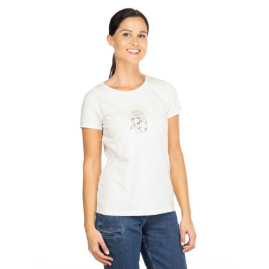 GANDIA GIRLS TALK CHALK-WHITE-34 dámské tričko bílé