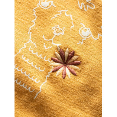 GANDIA HAPPY ALPACA-OCHRE-40 dámské tričko okrové