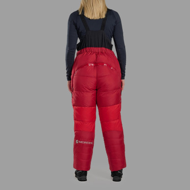 APEX 8000 DOWN SALOPETTES-ADRENALINE RED-L unisex kalhoty červené