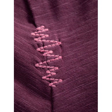 GANDIA CHALKBAG FLOWER-DARK BORDEAUX-42 dámské tričko tmavě vínové