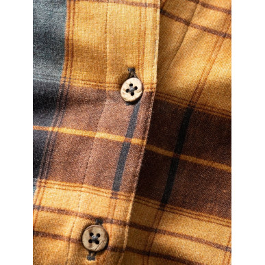 SIMILAUN 2.0-OCHRE GREYBLUE-34 dámská košile okrovo šedomodrá