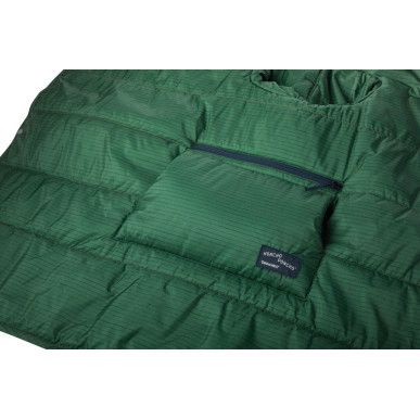 KIDS HONCHO PONCHO Stripe Print dětské eraLoftové pončo zelené s proužky