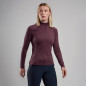 FEM DART ZIP NECK-MULBERRY-UK16/XL dámské triko dlouhý ruk. hnědofialové FEM DART ZIP NECK-MULBERRY-UK16/XL dámské triko dlouhý ruk. hnědofialové