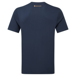 ABSTRACT MOUNTAIN T-SHIRT-ECLIPSE BLUE-M pánské triko modré