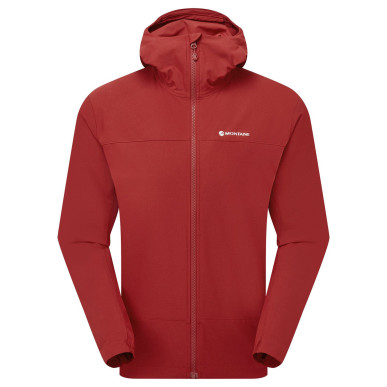 TENACITY HOODIE-DARK MAPLE-L pánská bunda tmavě červená