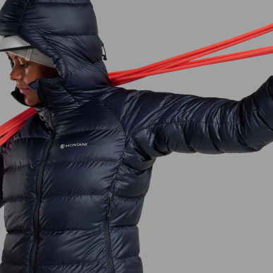 FEM KAMEN HOODIE-ECLIPSE BLUE-UK14/L dámská bunda modrá