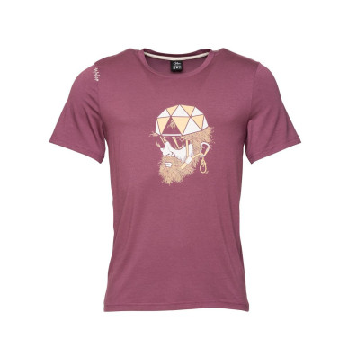 EXPLORER-DARK BORDEAUX-XS pánské tričko tmavě fialové