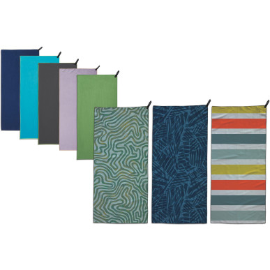 PACKTOWL PERSONAL HAND Tidal Blue ručník 42x92cm modrý s motivem korálů