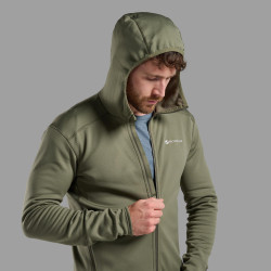 FURY LITE HOODIE-CAPER-S pánská mikina olivová
