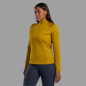 FEM DART XT ZIP NECK-GINKGO GOLD-UK18/XXL dámské triko dlouhý ruk. žluté