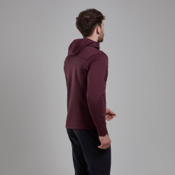 FURY LITE HOODIE-DARK GARNET-XXL pánská mikina hnědofialová