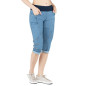 FUJI 3.0-DENIM LIGHT BLUE-32 dámské 3/4 kalhoty světle modré denim