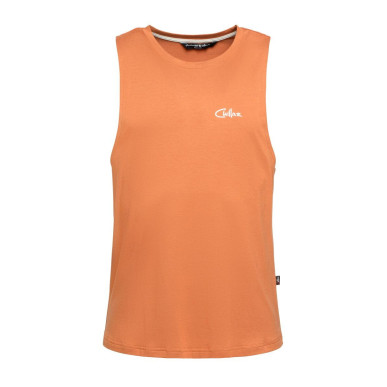 VILS SPOTTER-ORANGE BROWN-S pánské tílko hnědo oranžové