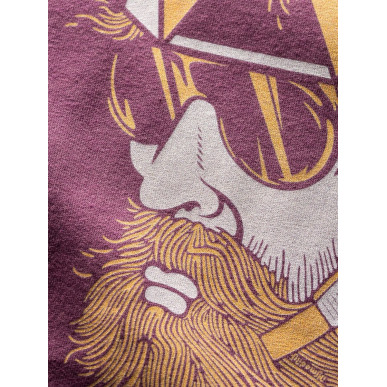 EXPLORER-DARK BORDEAUX-XXL pánské tričko tmavě fialové