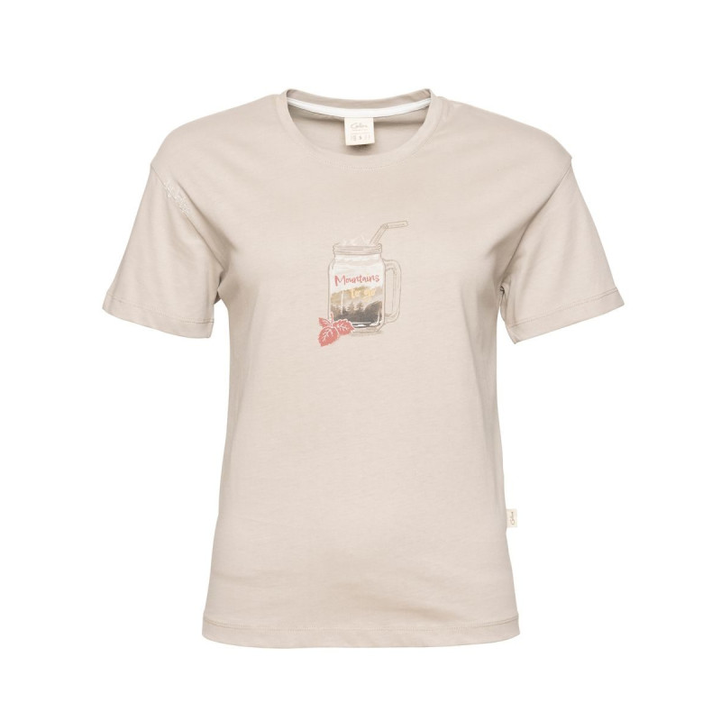 LEOBEN MOUNTAINS TO GO-BEIGE-36 dámské tričko béžové