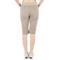 JESSY-DARK SAND-36 dámské 3/4 kalhoty tmavě pískové