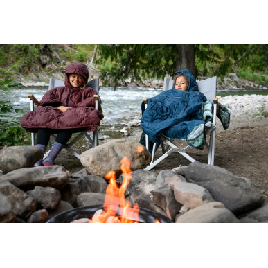 HONCHO PONCHO DOWN Dark Olive péřové pončo zelené