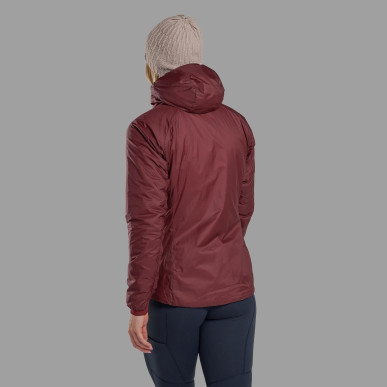 FEM FORTES LITE HOODIE-SUMAC-UK14/L dámská bunda bordó