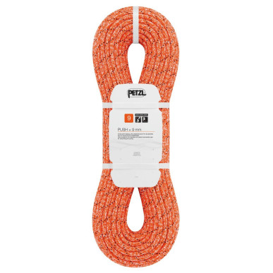 PUSH +9 mm ORANGE 70 m oranžové lano 