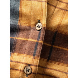 SIMILAUN 2.0-OCHRE GREYBLUE-44 dámská košile okrovo šedomodrá