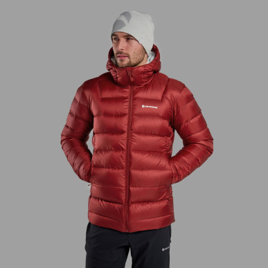 ANTI-FREEZE XT HOODIE-DARK MAPLE-S pánská bunda tmavě červená