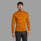 DART ZIP NECK-AMBER-XXL pánské triko dlouhý ruk. oranžové
