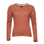 LIMBARA-BRICK-44 dámské tričko s dlouhým rukávem cihlové