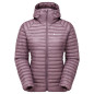 FEM ALPINE 850 NANO HOODIE-MOONSCAPE-UK10/S dámská bunda šedofialová FEM ALPINE 850 NANO HOODIE-MOONSCAPE-UK10/S dámská bunda šedofialová