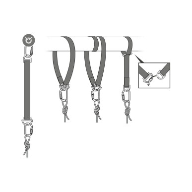 CONNEXION FIXE kotvící smyčka 150cm