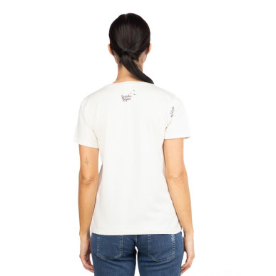 ISEO FLORAL LOGO-WHITE-34 dámské tričko bílé