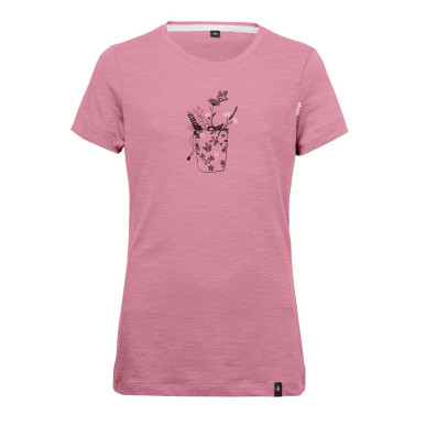 GANDIA CHALKBAG FLOWER-ROSE-140 dětské tričko růžové