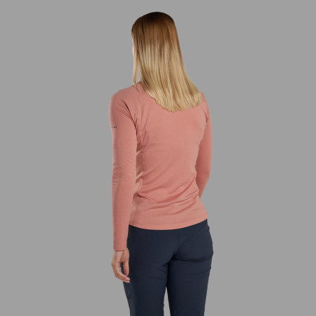 FEM DART LONG SLEEVE T-SHIRT-PINK CLAY-UK8/XS dámské triko dlouhý ruk. růžové